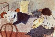 Jules Pascin Aiermila and Lucy oil